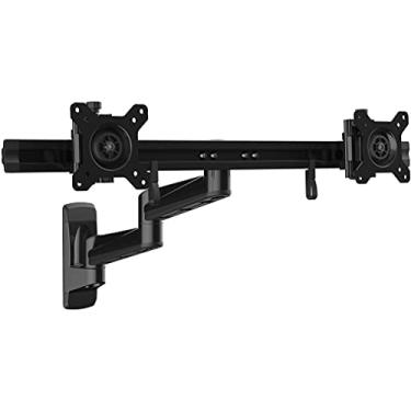 Imagem de Suporte de parede StarTech.com braço de monitor duplo - articulado - ajustável - montagem VESA - suporte de parede de monitor duplo - suporte de parede de monitor de computador, Braço duplo articulado para monitor
