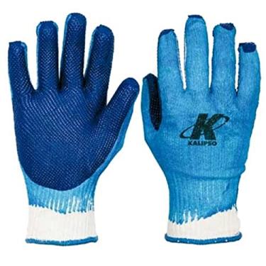 Imagem de Luva Kalipso Blue Grip Algodão com Látex CA 38091