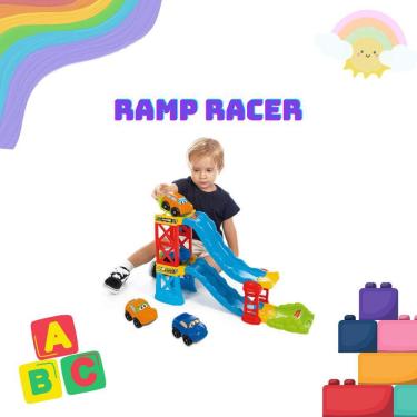 Imagem de Super Pista Com 2 Carrinhos Ramp Racer 28 Peças - Mara