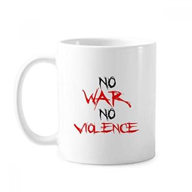 Imagem de Caneca No War No Violence Love Peace World cerâmica xícara de café porcelana louça