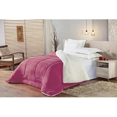 Imagem de Coberdrom Edredom Casal Queen Pele De Carneiro Sherpa Pink