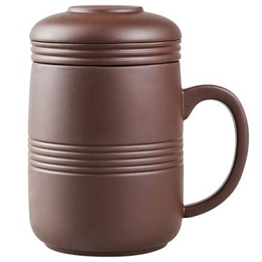 Imagem de Yixing – Xícaras de chá de argila roxa com infusor chinês feito à mão