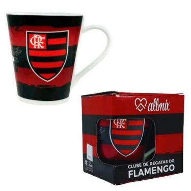 Imagem de Caneca De Porcelana Do Flamengo 290ml Com Caixa - Allmix