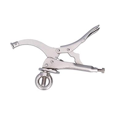 Imagem de Braçadeira de perfuração de bancada, alicate de travamento de alta dureza flexível estável para ferramentas de marcenaria para consertar objetos (23 cm)