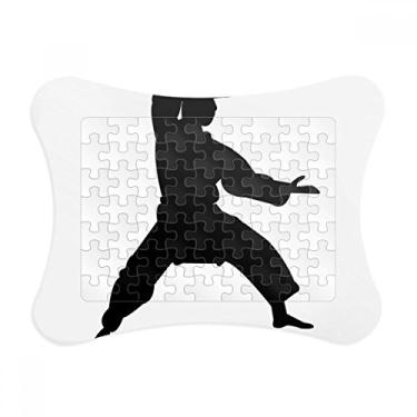Imagem de Moldura de quebra-cabeça com estampa de Shaolin Kung Fu da China com arte marcial para decoração de imagem