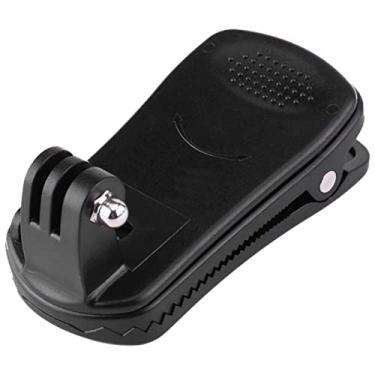 Imagem de NATEFEMIN Fantastic 360° Rotary Backpack Clip Clamp Mount to Hat Belt Black Session Camera for Gopro Hero6 5 4 3+ Accessory Part