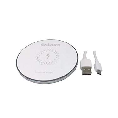 Imagem de Carregador Rápido QI Wireless Sem Fio Exbom Borda de LED TQI-F18