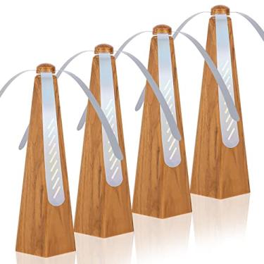 Imagem de Yoiemivy Ventiladores portáteis para mesas para manter sua comida/refeição limpa para ambientes externos, internos, piquenique, jantar e sala de aula, grão de madeira, pacote com 4