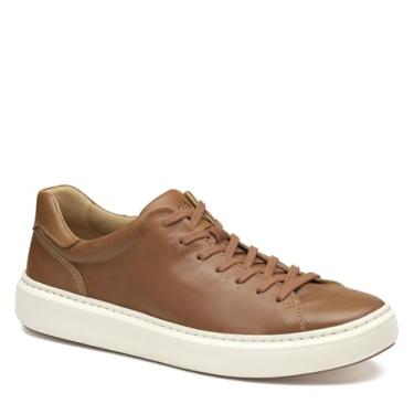 Imagem de Johnston & Murphy Tênis masculino Anders com cadarço no dedão, Bronze de grão integral, 45