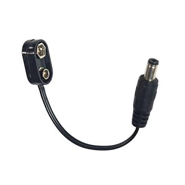 Imagem de Newmind Adaptador de cabo de pedal de efeito de guitarra, fornecimento de pedal de guitarra elétrica, clipe de bateria de pedal de efeito CC 9V, conector de bateria de cabo de alimentação de guitarra