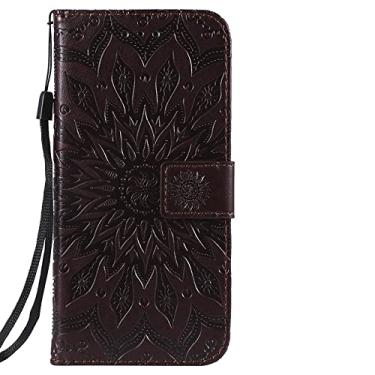 Imagem de Capa para celular com alça de couro da moda Capa com carteira para Samsung Galaxy J5 J7 2016 J510 J710 J2 Core J4 Prime J6 Plus J8 Pro 2018 Flip PU, G7, marrom, para Samsung J6 2018