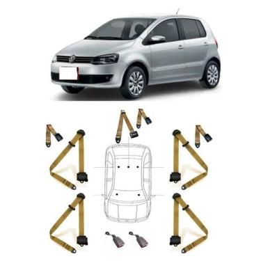 Imagem de Kit cinto de segurança COMPLETO para VOLKSWAGEN FOX + fechos - HCML, B