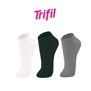 Imagem de 9 Pares De Meias Trifil Feminino E Masculino Básica Cano Curto Unissex