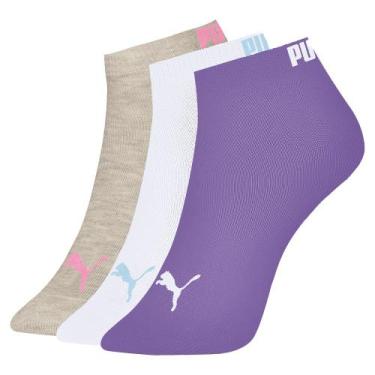 Imagem de 3 Pares De Meias Em Algodão Modelo Cano Curto Esportivas Sport Masculi