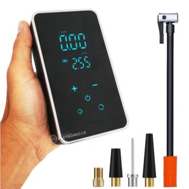 Imagem de Compressor De Ar Elétrico Portátil Mini Compressor De Ar Com Buzina Al