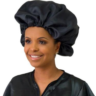 Imagem de Touca de Cetim Ntflex Preto 1 Unidade - NT Flex