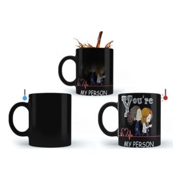 Imagem de Caneca Mágica Grey's Anatomy You Are My Person Mertina Preta - NG Deco