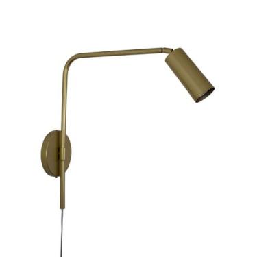 Imagem de Lustre Arandela Articulada Tubo Cilindro Dourada 293 - ILUMINAMUNDO