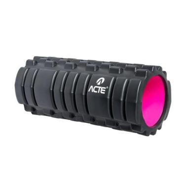 Imagem de Rolo de Massagem de Liberação Miofascial Rigido 33cm Rosa T141-R Acte 