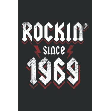 Imagem de Rockin Since 1969 52Nd Birthday Gifts 52 Year Old Hard Rock Quote: DOG JOURNAL - 6" x 9", 110 Pages: Lined Journal & Diary for Writing & Notes for ... Women, Memo Diary Subject Notebooks Planner.