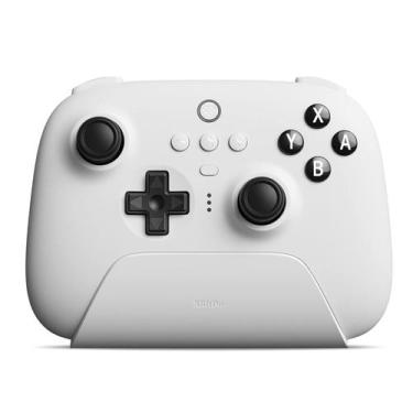 Imagem de Controlador Bluetooth 8Bitdo Ultimate com Base de Carregamento Branca