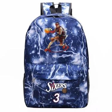 Imagem de Mochila SANMU Casual Style NBA Star Allen Iverson Pattern