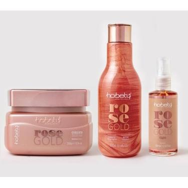 Imagem de Kit home care rose gold 3 produtos - HOBETY