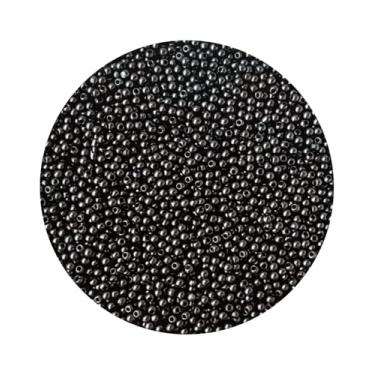 Imagem de Mini Miçanga Pérola 3mm 50g Aprox 5000 Missangas Bijuteria Artesanato (Preto)
