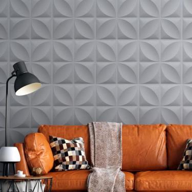 Imagem de 100 Placas PVC 3d Revestimento de Parede Decorativa Petalas Alto relev