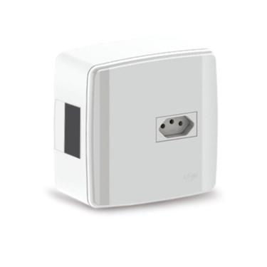 Imagem de Caixa Disjuntor + Tomada 20A Embutir Branca