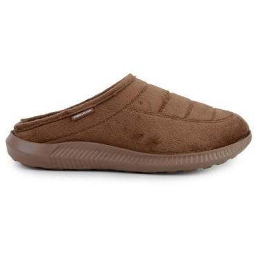 Imagem de Pantufa Masculina Pegada Peluciada Marrom - 1661, 40, Marrom