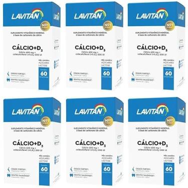 Imagem de Kit 6 Lavitan Cálcio + D3 60 Cápsulas - Cimed