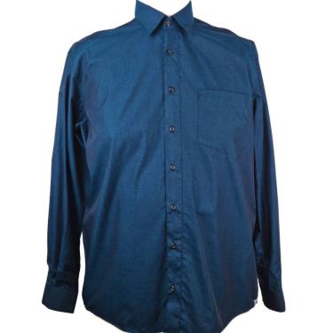 Imagem de Camisa Social Manga Longa Verde Escuro Zuza Plus Size