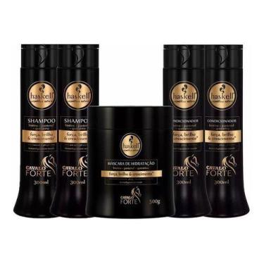 Imagem de Kit Haskell Cavalo Forte 2 Shampoo 2 Cond P + 1 Mascara 500g