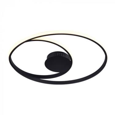 Imagem de Plafon Led Roulette Preto 3000k 45w - Usina Imports