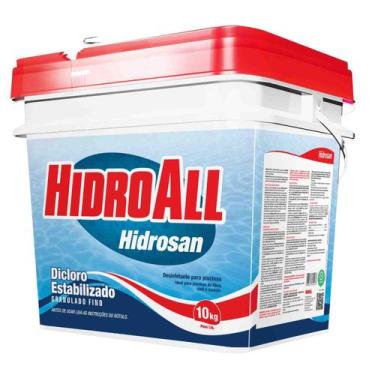 Imagem de Cloro Granulado Hidrosan Plus Dicloro Estabilizado Hidroall 10kg