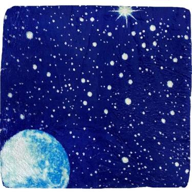 Imagem de Manta Casal Microfibra Colors Estampada 180x200cm Azul Estrela