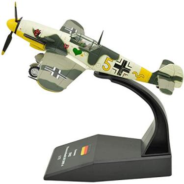 Imagem de TANG DYNASTY(TM) 1:72 Messerschmitt Bf-109 Fighter Attack Metal Plane Model, World War II Luftwaffe 1942, Military Airplane Model,Diecast Plane,for Collecting and Gift