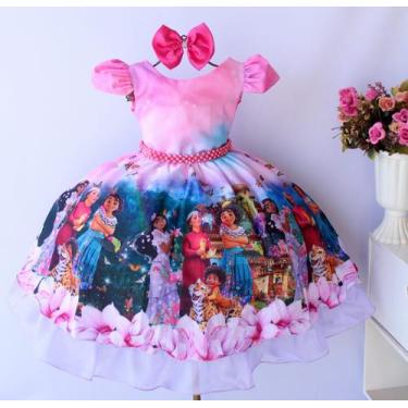 Imagem de Vestido Infantil Encanto Mirabel Festa Aniversario Luxo E Tiara - fest