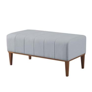 Imagem de Recamier Calçadeira 90cm Domênico - Due Decor, Linho Prime Prata