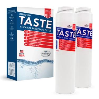 Imagem de Filtro de substituição Clear Choice para GSWF, GSWFDS compatível com EFF-6023A, WF298, WF281, WD-GSWF, WF-GSWF filtro de água para geladeira, certificado NSF, caixa com 2, feito nos EUA