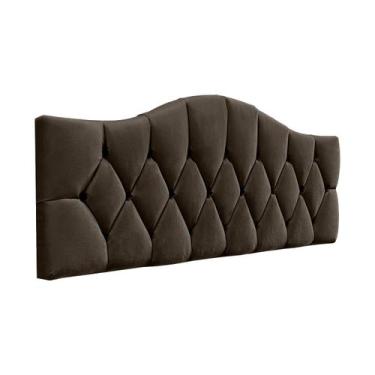 Imagem de Cabeceira De Cama Estofada Capitonê Luna Provençal Suede RBL, Casal Pa
