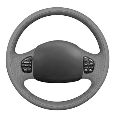 Imagem de MEWANT Capa para volante estilo 3D DIY costurado Ford F-250 F-350 Ford Excursion 2002-2005 F-250 F-350 F-450 F-550 2003-2007 Acessórios de volante para Ford F-250 F-350