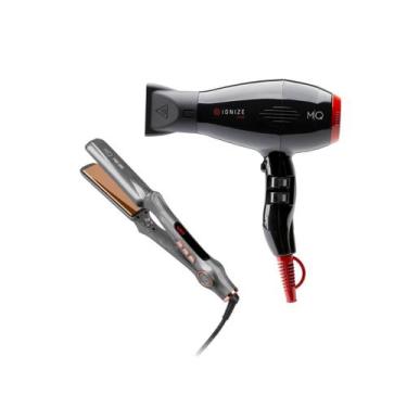 Imagem de Kit mq - secador ionize 2200w 127v + chapinha pro 480 bivolt, 110V