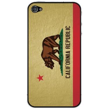 Imagem de Cellet Película vintage da bandeira da Califórnia para Apple iPhone 4/4s