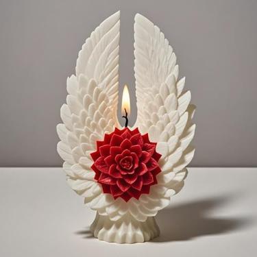 Imagem de Molde cilíndrico de presépio de asa de anjo molde de vela espiral ondulado de silicone - moldes de fundição de resina de silicone para velas, resina e sabão suprimentos de artesanato