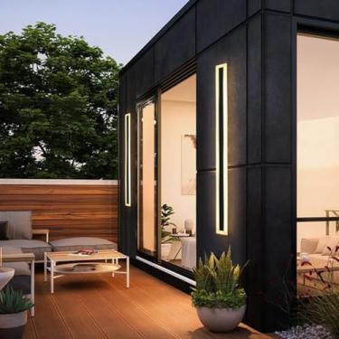 Imagem de Arandela de Parede LED 25W Slim com 3 Cores 3000K 4000K 6500K Ideal para Ambientes Internos como Sala, Quarto, Corredor Bivolt e Econômica