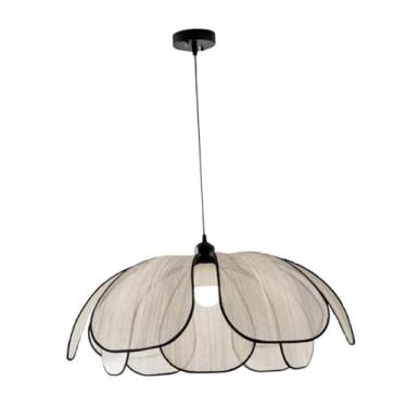 Imagem de Ｂｅｓｇａ Abajur de Tecido com Luz Suspensa para Teto Estilo Boho Na Sala de Estar E No Quarto, diâmetro 60cm