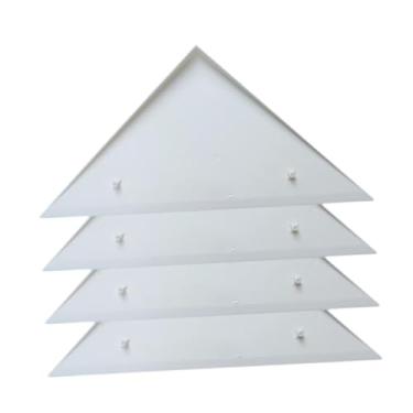 Imagem de Aymzbd Protetor de canto de mesa de pebolim com 4 peças, triângulo resistente para proteção de canto de mesa de futebol de para a maioria mesas, Branco