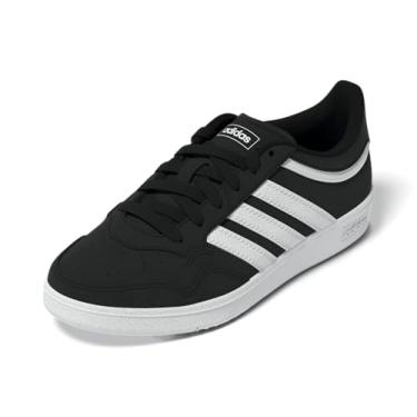 Imagem de adidas Tênis de basquete unissex infantil Hoops 4.0, Núcleo preto/branco/branco, 18
